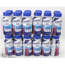 LOT OF 24 MIXED BERRY REGULAR ENSURE MEAL
