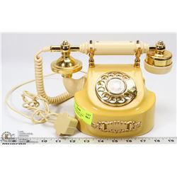 VINTAGE DATED 1977 DIAL ROTARY PHONE WITH BAKELITE