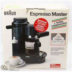 BRAUN ESPRESSO MASTER & TURBO CAPPUCCINO MACHINE