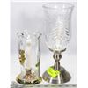 Image 1 : 2 CRYSTAL CANDLE HOLDERS