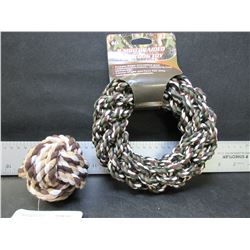 New Braided Rope Dog Toys / Hoop and Ball