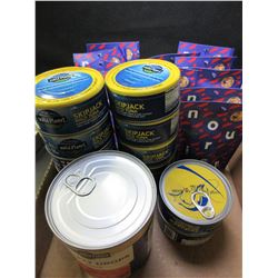 Flat of Food / Wild Planet Skipjack Wild Tuna EXP NOV/19 / Ganola Bites&