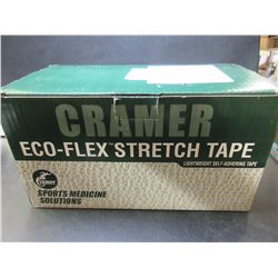 New Case of Cramer Eco-Flex Stretch Tape / 2" x 6 yards per roll / Grey