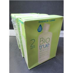 Lot of 3 Contact Solution Bausch + Lomb / Bio True 2 per pack 10oz each