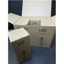 Case of 6 New Asoko LED Antique Edison Bulbs ST64 dimmable