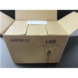 Case of 6 New Asoko LED Antique Edison Bulbs ST64 dimmable