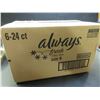 Image 1 : New Case of Always fresh ultra thin size 4 /  6 packs of 24 ct