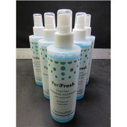 6 New DermaRite Peri Fresh rinse-free skin Cleanser with Aloe Vera 7.5oz