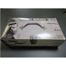 New Watson Monkey Wrench 8mil Nitrile XL powder free Gloves/Black-50ct