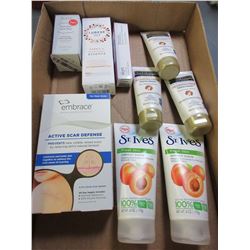 Flat full of New Skin Creams / St.Ives /  Gold Bond / Lumene / Julep / Embrace