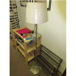 New Brushed Chrome Floor Lamp / 58 inches tall