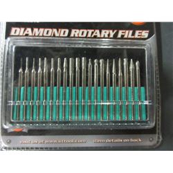 New 20 piece Diamond Rotary Files