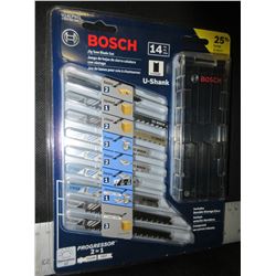 New Bosch 14 piece Jig Saw Blade Set with storage case
