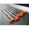 Image 1 : 6 New Heavy Duty 1/4inch x 10 inch Tent Pegs / awesome for hard ground