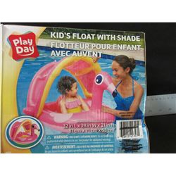 Play Day Kids Float with shade / open box untested