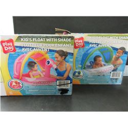 2 Play Day Kids float with shade / open box untested