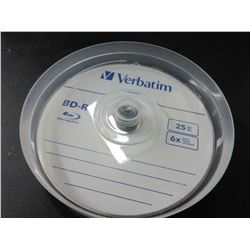New 25count Verbatim 25gb 6x speed Blu-Ray / BD-R