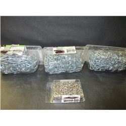 4 Assorted sizes of Chain / 2 -10ft lengths & 2 - 15ft