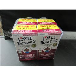Lot of 4 New Little Remidies Stuffy Nose Kit