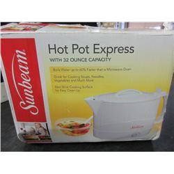 Sunbeam Hot Pot Express / boil water 60% faster than microwave- soups