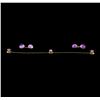 Image 1 : 20.00 ctw Amethyst Cufflink and Stud Set - 14KT Rose Gold