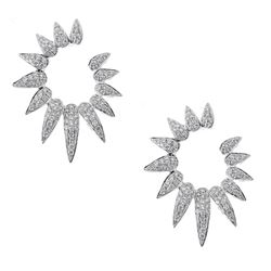 0.7 ctw Diamond Earrings - 18KT White Gold