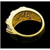 Image 3 : 0.70 ctw Diamond Ring - 18KT Yellow Gold