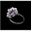 Image 3 : 14KT White Gold 3.00 ctw Tanzanite and Diamond Ring