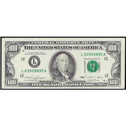 1990 $100 Federal Reserve Note Unicirculated