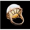 Image 3 : 34.43 ctw Opal and Diamond Ring - 14KT Rose Gold