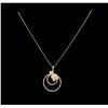 Image 1 : 14KT Yellow Gold 1.87 ctw Diamond Pendant With Chain