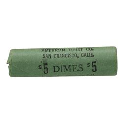 Roll of (50) 1958-D Brilliant Uncirculated Roosevelt Dimes