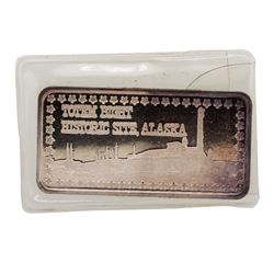 Totem Bight Historic Site, Alaska 1 oz .999 Fine Silver Art Bar