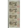 Image 1 : Uncut Sheet of (4) State of Louisiana Baby Bond Obsolete Notes