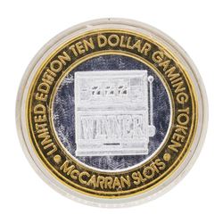 .999 Silver McCarran International Airport $10 Casino Limited Edition Gaming Tok