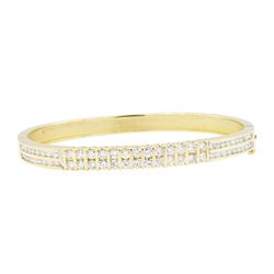 14KT Yellow Gold 3.40 ctw Diamond Bangle Bracelet