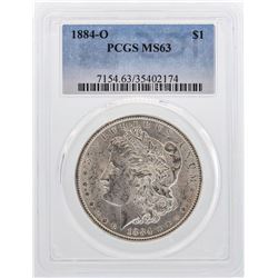 1884-O $1 Morgan Silver Dollar Coin PCGS MS63