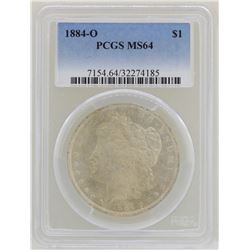 1884-O $1 Morgan Silver Dollar Coin PCGS MS64