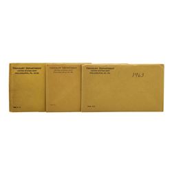 Lot of Original 1962-1964 (5) Coin Proof Sets Unopened