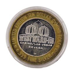 .999 Silver Westward Ho Casino Las Vegas $10 Casino Limited Edition Gaming Token