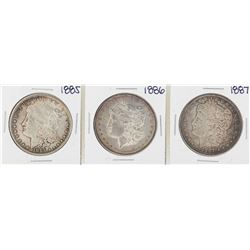 1885-1887 $1 Morgan Silver Dollar Coins