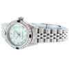 Image 3 : Rolex Ladies Stainless Steel Ice Blue Diamond & Sapphire Datejust Wristwatch