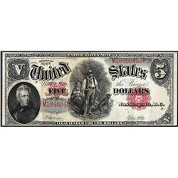 1907 $5 Woodchopper Legal Tender Note