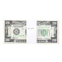Lot of (20) Consecutive 1934A $20 Federal Reserve Notes