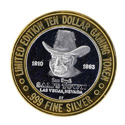 .999 Silver Sam's Town Las Vegas Nevada $10 Casino Limited Edition Gaming Token