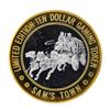 Image 2 : .999 Silver Sam's Town Las Vegas Nevada $10 Casino Limited Edition Gaming Token