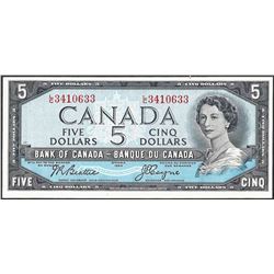 1954 $5 Bank of Canada Note