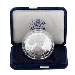 2008-W $1 American Silver Eagle 1 oz Fine Silver Bullion Proof Coin w/Box