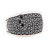 Image 1 : David Yurman Silver 4.00 ctw Black Diamond Ring
