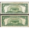 Image 2 : Lot of 1934D & 1953A $5 Silver Certificate Notes